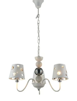 Oświetlenie Pokoju Dziecięcego|Oświetlenie Przedpokoju></noscript>Ledea Żyrandol biały lampa wisząca 3xE14 Batley