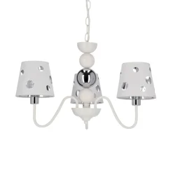 Oświetlenie Pokoju Dziecięcego|Oświetlenie Przedpokoju></noscript>Ledea Żyrandol biały lampa wisząca 3xE14 Batley