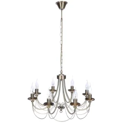 Oświetlenie Jadalni|Oświetlenie Salonu>Candellux Lighting Żyrandol patyna 8xE14 60cm MUZA