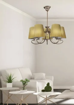 Oświetlenie Sypialni|Oświetlenie Salonu>Candellux Lighting Żyrandol rustykalny 5xE27 54cm Mozart