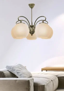 Oświetlenie Jadalni|Oświetlenie Sypialni></noscript>Candellux Lighting Żyrandol 5xE27 51cm patyna miedź ORBIT