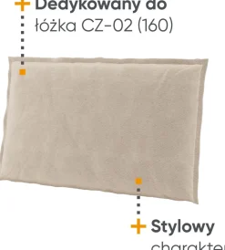 Zestawy Mebli Do Sypialni>lenart. Zagłówek tapicerowany do łóżka 160x200 cm COZY