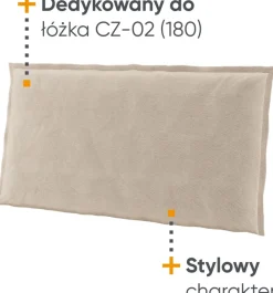 Zestawy Mebli Do Sypialni>lenart. Zagłówek tapicerowany do łóżka 180x200 cm COZY
