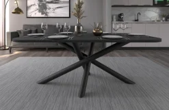 Krzesła|Stoły>Lempert Zaokrąglony nowoczesny stół do jadalni 185x90 cm OPALIO jesion portland