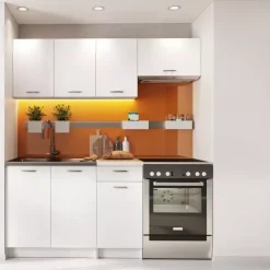 Meble Kuchenne>Stolkar Zestaw ch mebli kuchennych MELA biały