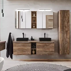 Meble Łazienkowe>COMAD Zestaw mebli łazienkowych SANTELI dąb vintage