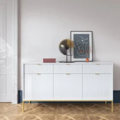 Zestawy Mebli Do Salonu></noscript>PIASKI Zestaw mebli do salonu nowoczesny AVANTI biały