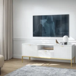 Zestawy Mebli Do Salonu></noscript>PIASKI Zestaw mebli do salonu nowoczesny AVANTI biały