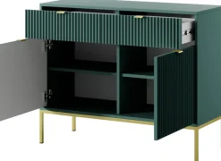 Zestawy Mebli Do Salonu></noscript>PIASKI Zestaw mebli do salonu w stylu glamour AVANTI frezowane fronty labrador