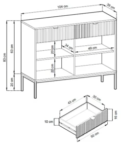 Zestawy Mebli Do Salonu></noscript>PIASKI Zestaw mebli do salonu w stylu glamour AVANTI frezowane fronty labrador