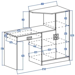 Meble Dla Dzieci|Zestawy Mebli Dziecięcych></noscript>DOMEL Zestaw mebli dziecięcych z szafą NICO