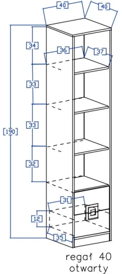 Meble Dla Dzieci|Zestawy Mebli Dziecięcych></noscript>DOMEL Zestaw mebli dziecięcych z szafą NICO