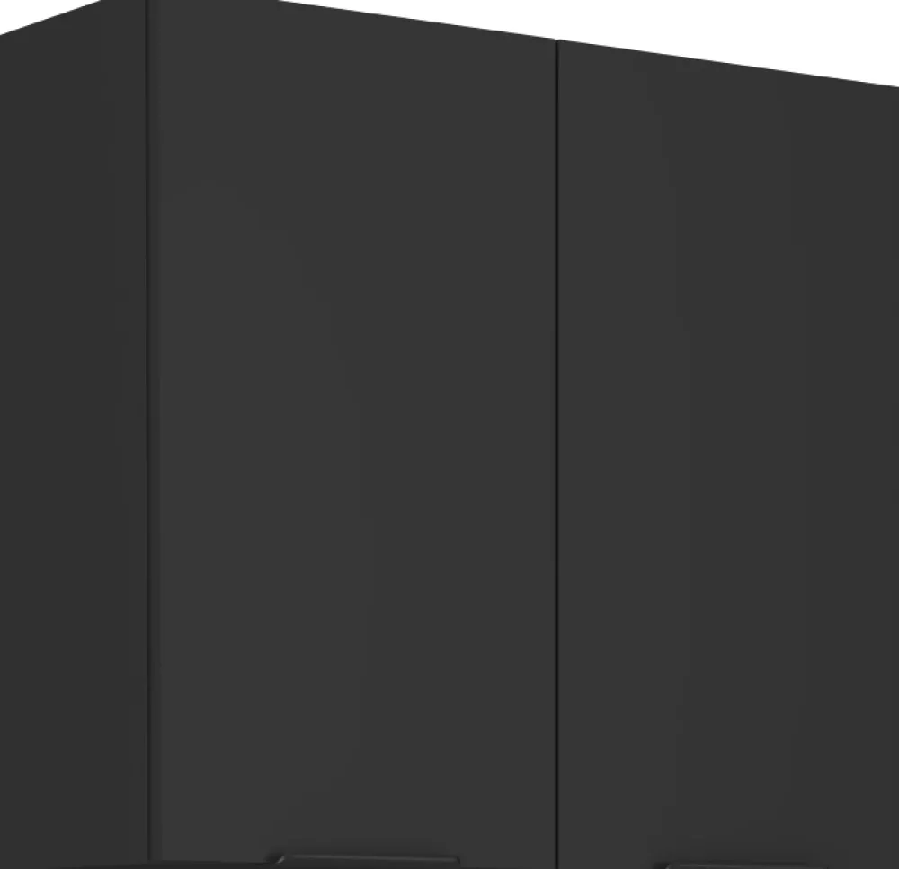 Meble Kuchenne>Lempert Zestaw mebli kuchennych 260 cm SELENA cichy domyk czerń czarny