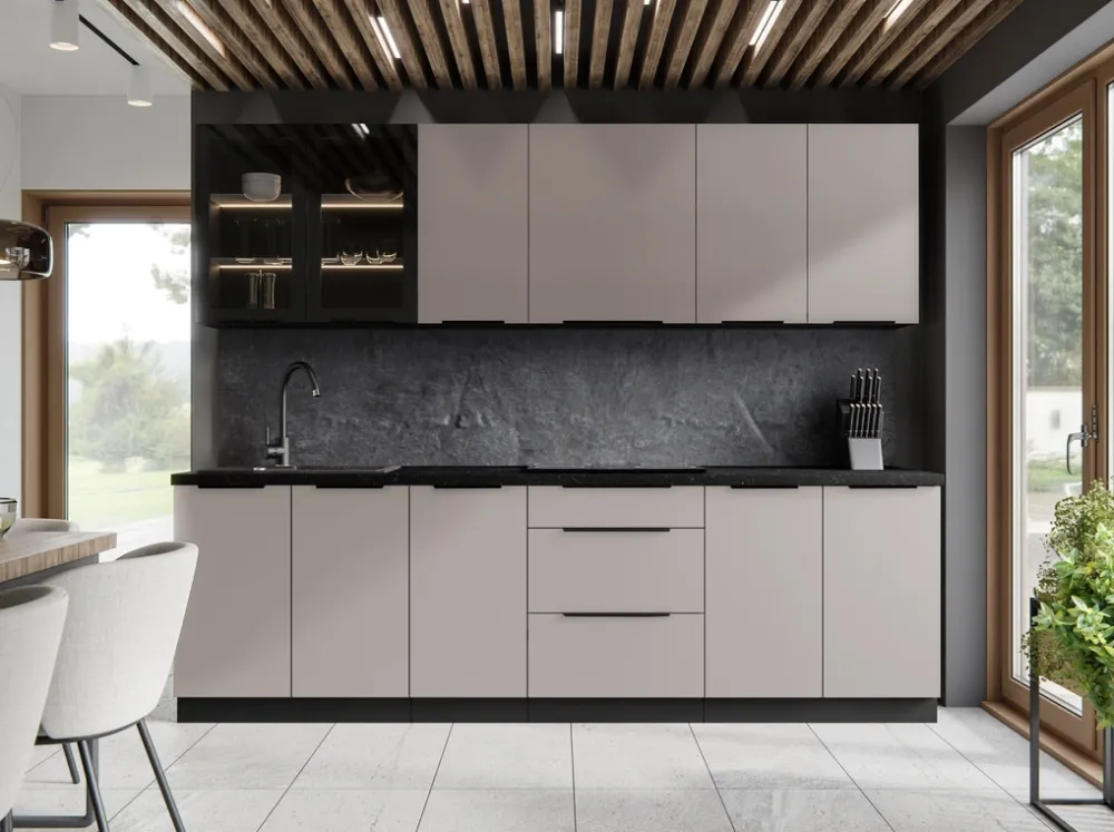 Meble Kuchenne>Lempert Zestaw mebli kuchennych o szerokości 260 cm ANES kaszmir