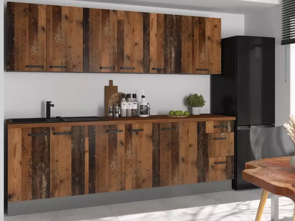 Meble Kuchenne>Lempert Zestaw mebli kuchennych w stylu vintage LESTY old style wood