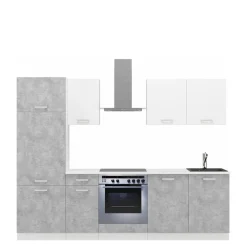 Meble Kuchenne>Lempert Zestaw mebli kuchennych z zabudową lodówki TONY 260 cm bellato