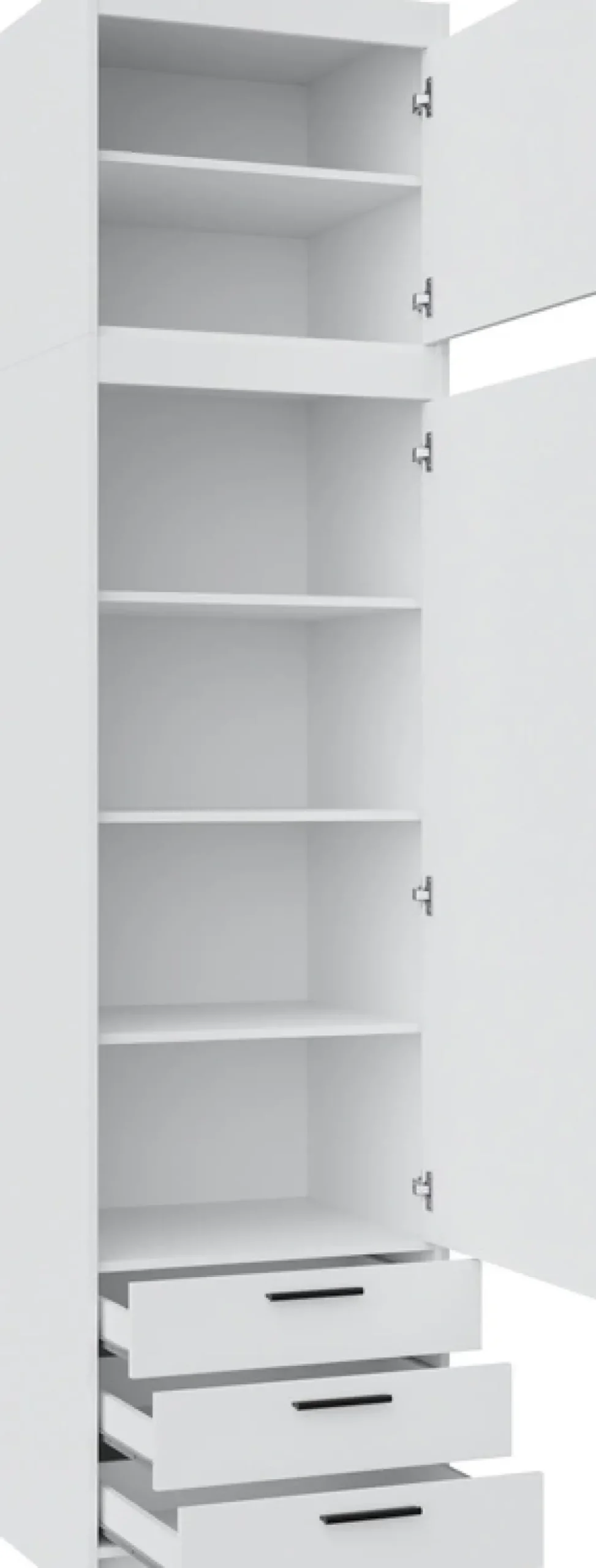 Garderoby|Zestawy Mebli Do Przedpokoju>Lempert Zestaw mebli modułowych z nadstawkami do sypialni KUBA dąb sonoma