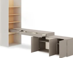 Biurka|Meble Dla Dzieci>lenart. Zestaw mebli młodzieżowych WOOW biurko regał dąb vincenza