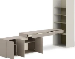Biurka|Meble Dla Dzieci>lenart. Zestaw mebli młodzieżowych z komodą, biurkiem i regałem WOOW eukaliptus