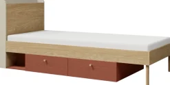 Zestawy Mebli Młodzieżowych></noscript>JUREK Zestaw mebli młodzieżowych z łóżkiem i szafą 120 cm YOKO