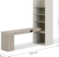 Biurka|Meble Dla Dzieci></noscript>lenart. Zestaw mebli WOOW biurko lewostronne z regałem i kontenerkiem eukaliptus