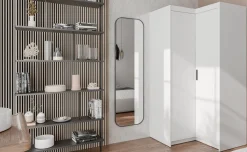 Meble Dla Dzieci|Zestawy Mebli Do Przedpokoju></noscript>Lempert Zestaw narożny do garderoby szafa z nadstawką KUBA biały