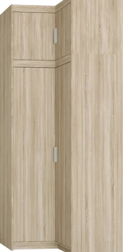 Meble Dla Dzieci|Zestawy Mebli Do Przedpokoju>Lempert Zestaw narożny do garderoby szafa z nadstawką KUBA dąb sonoma