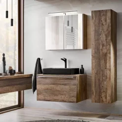 Meble Łazienkowe>COMAD Zestaw nowoczesnych mebli łazienkowych SANTELI dąb vintage