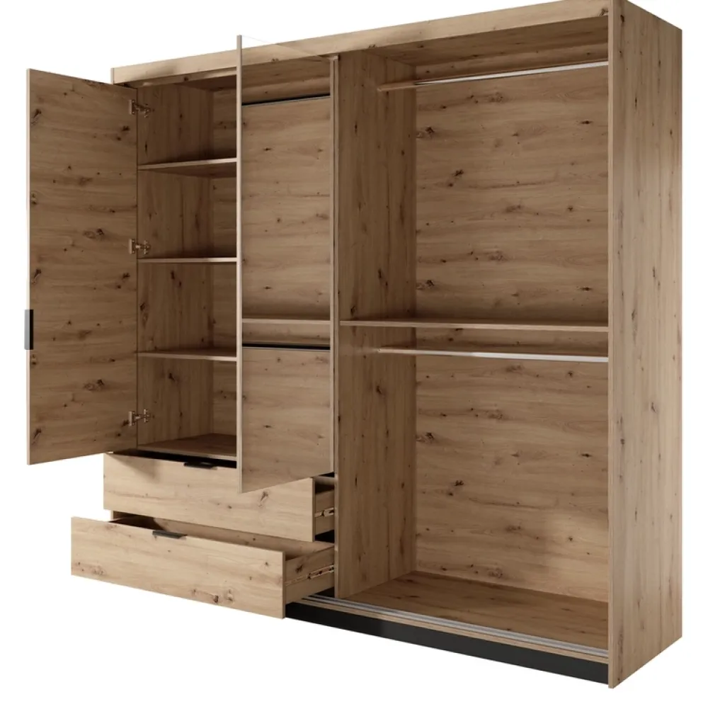 Zestawy Mebli Do Sypialni>LASKI Zestaw nowoczesnych mebli do sypialni szafa łóżko TERAMO