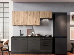 Meble Kuchenne>Stolkar Zestaw nowoczesnych mebli do kuchni 200 cm ANIKA