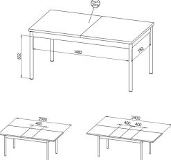 Zestawy Mebli Do Salonu|Meble Kuchenne></noscript>DOLMAR Zestaw nowoczesnych mebli do jadalni PINNACLE