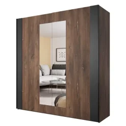 Zestawy Mebli Do Sypialni>Helvetia Zestaw nowoczesnych mebli do sypialni z łóżkiem SAVRELO