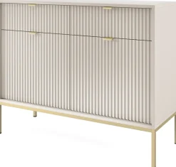 Zestawy Mebli Do Salonu></noscript>PIASKI Zestaw nowoczesnych mebli do salonu z komodą AVANTI kaszmir