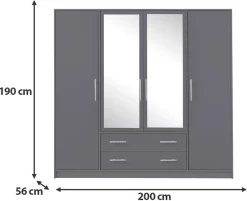 Meble Dla Dzieci|Meble Młodzieżowe></noscript>MEBLAR Zestaw nowoczesnych szaf do garderoby SEVAS