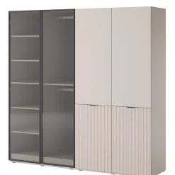 Szafy Modułowe|Szafy Dwudrzwiowe></noscript>PIASKI Zestaw szaf modułowych do garderoby 2x101 cm kaszmir SIGMA