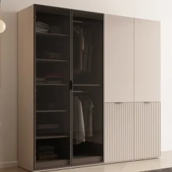 Szafy Modułowe|Szafy Dwudrzwiowe>PIASKI Zestaw szaf modułowych 2x101 cm kaszmir SIGMA