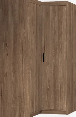 Garderoby|Zestawy Mebli Do Przedpokoju></noscript>Lempert Zestaw szaf modułowych z nadstawkami do sypialni KUBA dąb lefkas