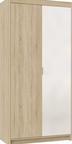 Garderoby|Zestawy Mebli Do Przedpokoju></noscript>Lempert Zestaw szaf modułowych z nadstawkami do sypialni KUBA dąb sonoma