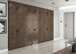 Garderoby|Zestawy Mebli Do Przedpokoju>Lempert Zestaw szaf modułowych z nadstawkami do garderoby KUBA dąb lefkas