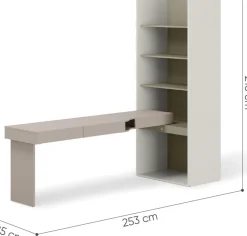 Biurka|Meble Dla Dzieci></noscript>lenart. Zestaw z biurkiem lewym do pokoju młodzieżowego WOOW eukaliptus