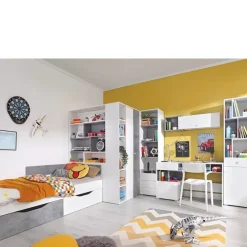 Zestawy Mebli Młodzieżowych>MEBLAR Zestaw z łóżkiem do pokoju młodzieżowego SIREN