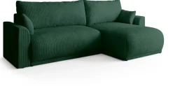 Meble Dla Dzieci|Meble Młodzieżowe></noscript>BROMARKT Zielona rogówka do salonu z funkcją spania i pojemnikiem MORENO