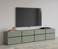 Zestawy Mebli Do Sypialni|Szafki Rtv></noscript>Helvetia Zielona szafka RTV pod telewizor 225 cm CROSS