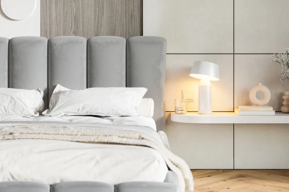 Łóżka Małżeńskie|Łóżka Ze Stelażem>Riban Zielone łóżko tapicerowane 180x200 cm z pojemnikiem do sypialni małżeńskie SALERNO