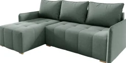 Meble Dla Dzieci|Narożniki>Meble Grand Zielony narożnik do salonu z funkcją spania GLORIA