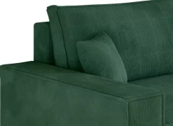 Meble Dla Dzieci|Meble Młodzieżowe></noscript>BROMARKT Zielony narożnik sztruksowy z pojemnikiem na pościel ADI