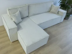 Meble Dla Dzieci|Meble Młodzieżowe></noscript>BROMARKT Zielony narożnik sztruksowy z pojemnikiem na pościel ADI