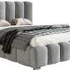 Łóżka Małżeńskie|Łóżka Ze Stelażem>Riban Łózko tapicerowane do sypialni 160x200 cm pojemnik na pościel MEOW