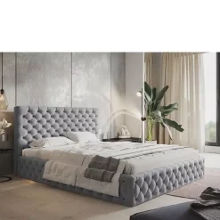 Meble Dla Dzieci|Łóżka Młodzieżowe></noscript>Riban Łózko tapicerowane 120x200 cm z pojemnikiem INTON